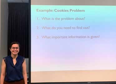 Mahtob Aqazade demostrates how problems can be solved using a multimedia platform.