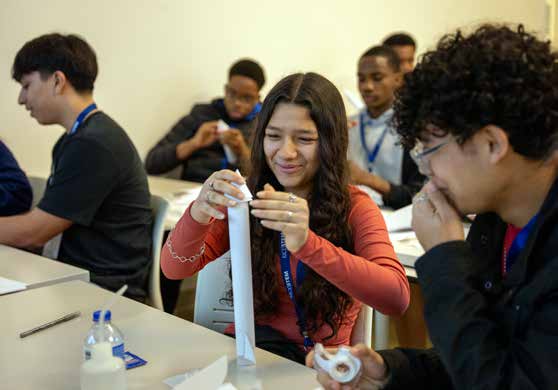 High school students are engineering Alka Seltzer-powered rockets.