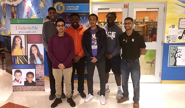 THE LEADER IN YOU: Black male students at Rice give back to the communities of Houston by helping young black male students reach their leadership potential. 