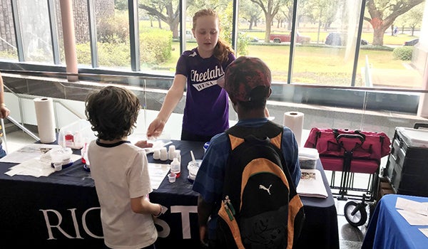 Rice and the Houston Museum of Natural Science worked together to present a series of STEM projects