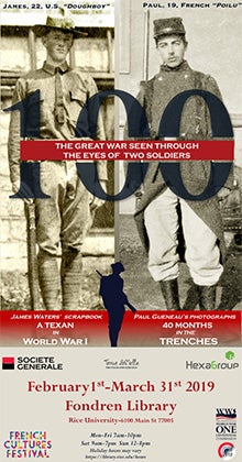Rice WWI Exhibition Flyer