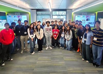 group of students in a classroom