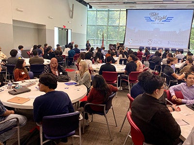 Two-year college students learn how to access four-year institutions