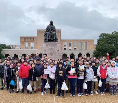 Moreno students became college students for a day at Rice University.