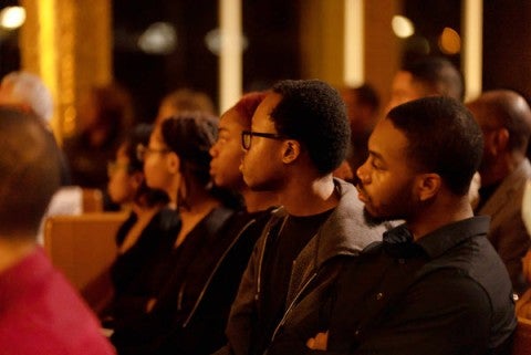 MLK VIGIL: Members of the Black Student Association continue the tradition of honoring Martin Luther King Jr.